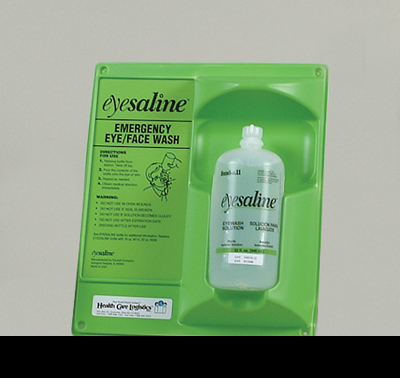 Eyewash Station Eyesaline® Wall Mount 32 oz. Bottle by Health Care Logistics  ID 10076